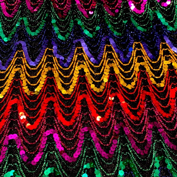 Justine Todd Vintage Fabulous Flashy Sensational Sequins Top Medium - Picture 3 of 7